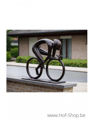 Fietser groot - bronzen beeld (B1535)