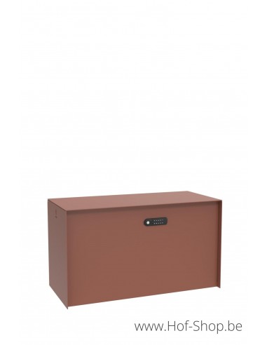 Bulkbox cortenstaal look - ONZO pakketbus aluminium