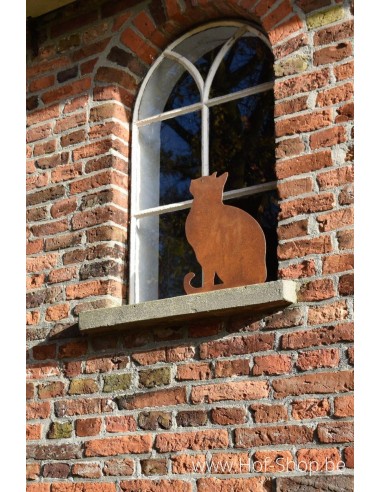 Chat assis - figurine en métal Ecorouille (MD14050)