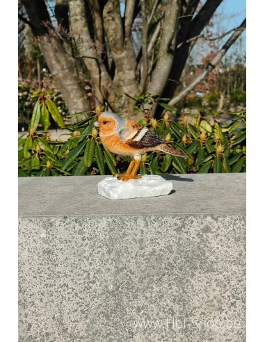 Vink gekleurd - bronzen beeld (BS1541C)