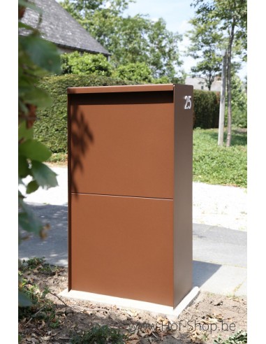 Dropbox Medium Front Door met RAL-kleur - ONZO pakketbus aluminium