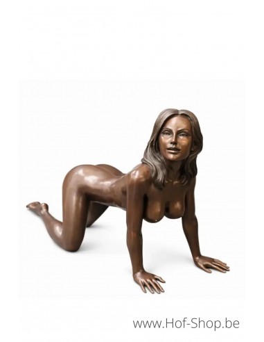 Femme nue - statue en bronze (B1556)
