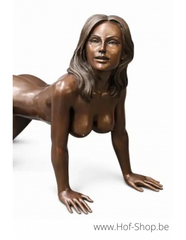 Femme nue - statue en bronze (B1556)