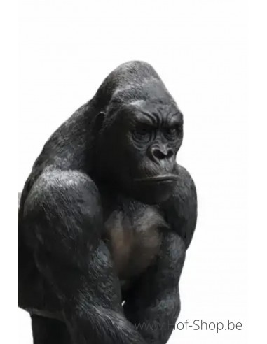 Gorille debout - bronzen beeld (B1422)