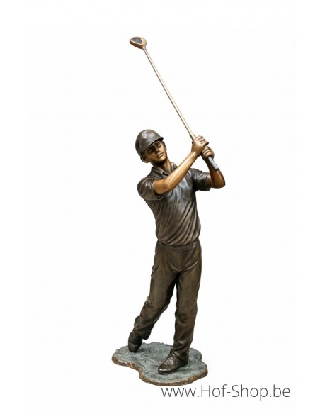 Golfeur - sculpture en bronze (B888)