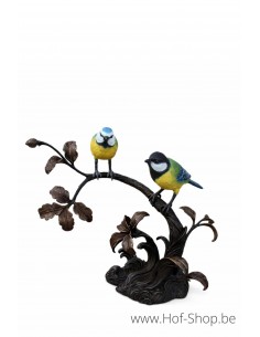 2 Oiseaux - statue en bronze (BS1562B)