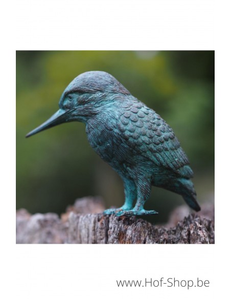 Martin-pêcheur - statue en bronze (BS1539V)