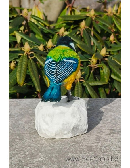 Mésange charbonnière - statue en bronze (BS1542C)