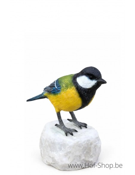 Mésange charbonnière - statue en bronze (BS1542C)