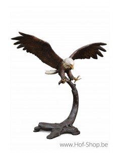 Arend op boom - bronzen beeld (B91359)