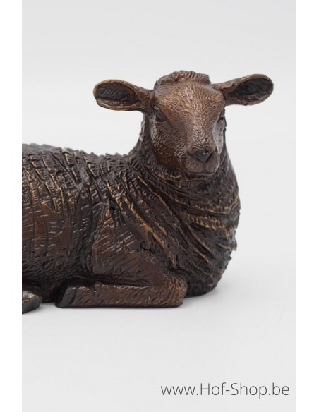 Schaap liggend - bronzen beeld (BS1458B)