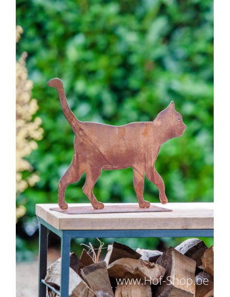 Chat qui cour - figurine en métal Ecorouille (MD14049)