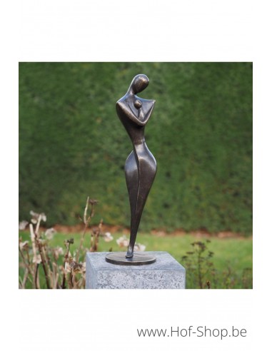 Moeder met Kind Modern - bronzen beeld (AN2935BR-BI)