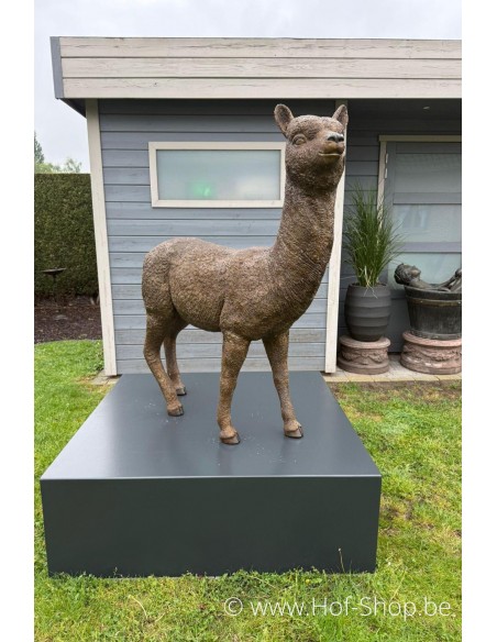 Alpaca - bronzen beeld (B1384)