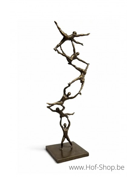 Spiral to the top - statue en bronze (AN3012BR-BI)