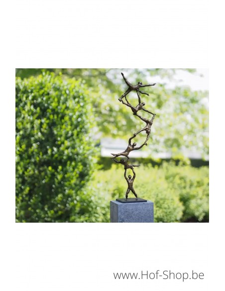 Spiral to the top - statue en bronze (AN3012BR-BI)