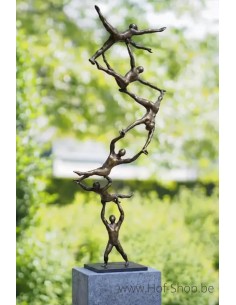 Spiral to the top - bronzen beeld (AN3012BR-BI)