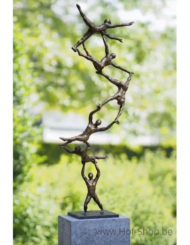 Spiral to the top - statue en bronze (AN3012BR-BI)
