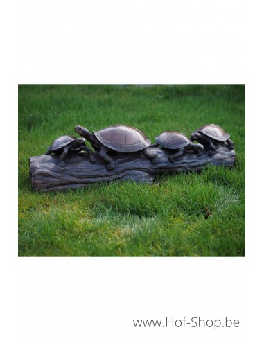 Vier schildpadden - bronzen beeld (B1468-1)