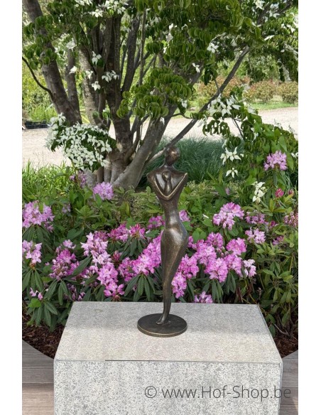 Moeder met Kind Modern - bronzen beeld (AN2935BR-BI)
