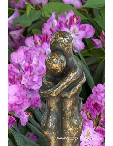 Modern liefdespaar - bronzen beeld (AN2702BR-BI)