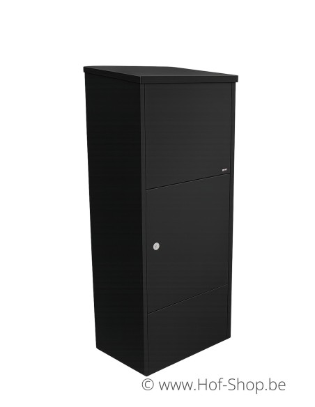 Allux 600 LARGE noir Front Door rukolock - boîte à colis