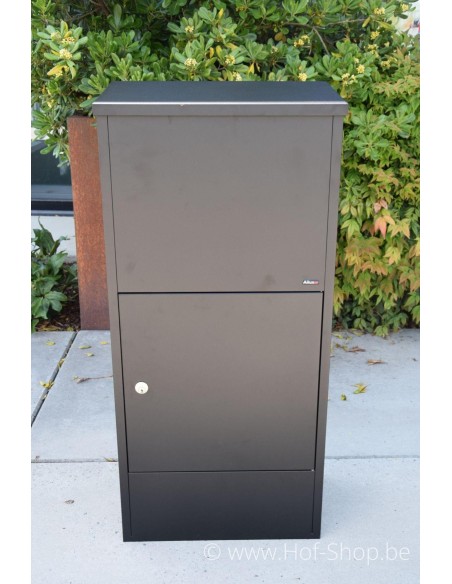 Allux 600 LARGE noir Front Door rukolock - boîte à colis