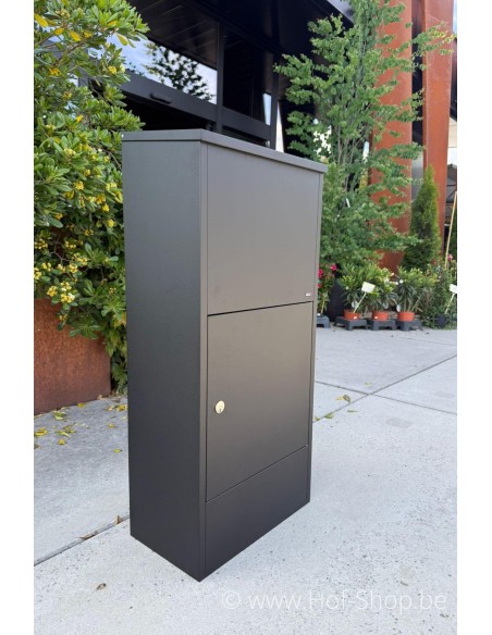 Allux 600 LARGE noir Front Door rukolock - boîte à colis