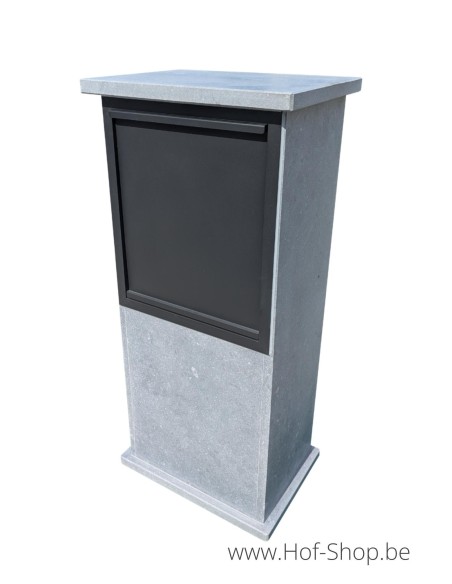 Porte arrière du coffret à colis Etna - Boîte à colis VASP en pierre bleue