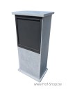 Porte arrière du coffret à colis Etna - Boîte à colis VASP en pierre bleue