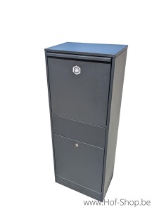 Como Front Door zwarte brievenbus - Palu aluminium pakketbus