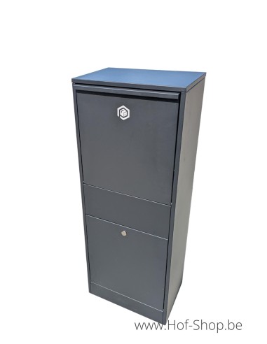 Como Front Door zwarte brievenbus - Palu aluminium pakketbus