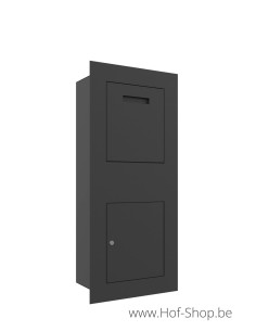 Intrabox Mechanical RAL 9005 - boîte aux lettres encastrée ONZO