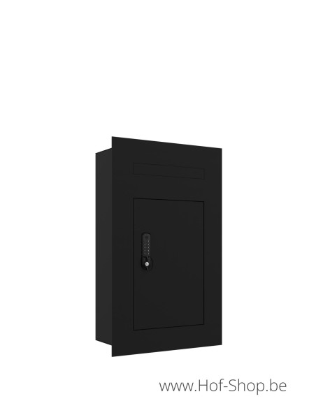 Intrabox DCL RAL 9005 - inbouwpakketbrievenbus ONZO