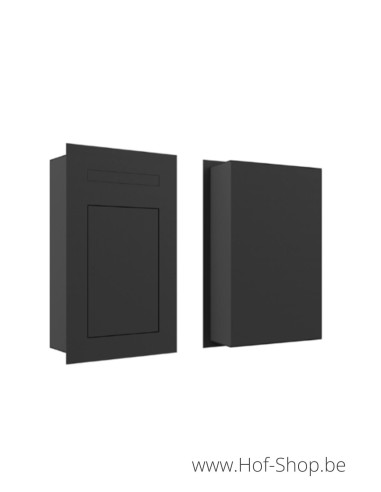Intrabox Connect RAL 9005 - inbouwpakketbrievenbus ONZO