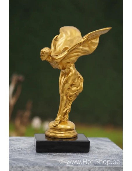Spirit Of Ecstasy goud - bronzen beeld (BS4187G)