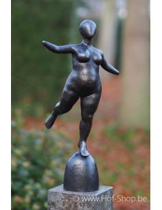 Femme aux formes généreuses - sculpture en bronze (BS1301B)