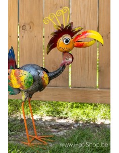 Oiseau coloré - figurine en métal(MD16125)