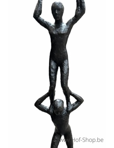 Drie acrobaten - bronzen beeld (B1579)