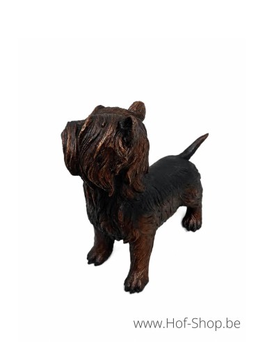 Yorkshire Terrier - statue en bronze (B98010)