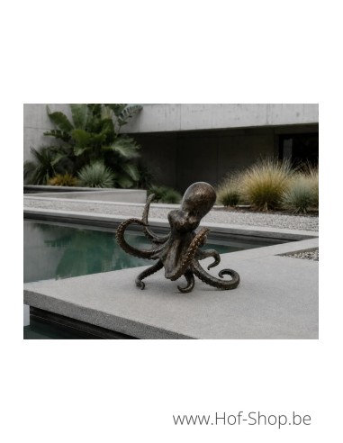 Poulpe - statue en bronze (B89051)