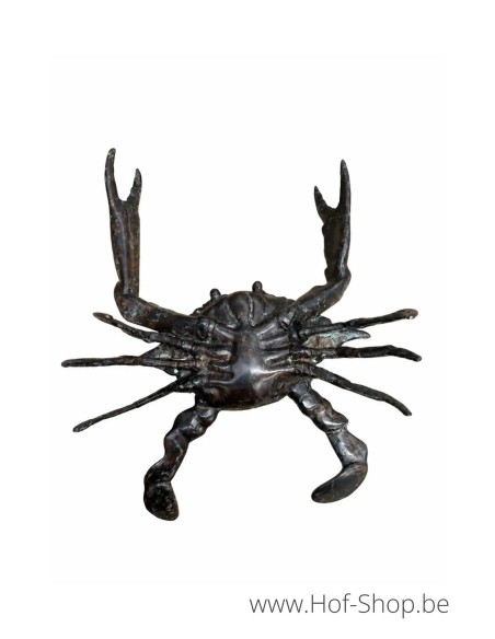 Crabe bleu L - statue en bronze (BS6305C)