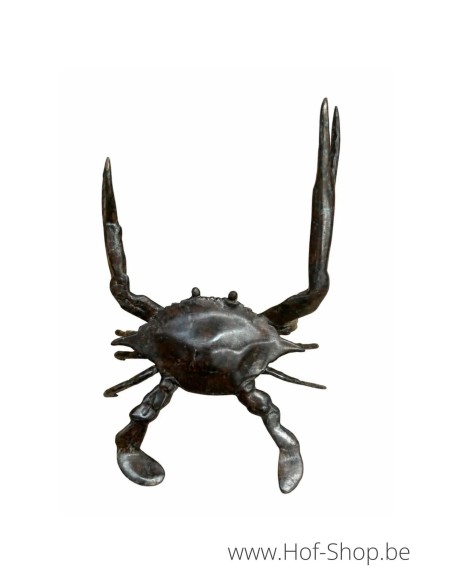 Crabe bleu L - statue en bronze (BS6305C)