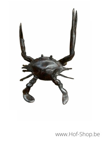 Crabe bleu L - statue en bronze (BS6305C)