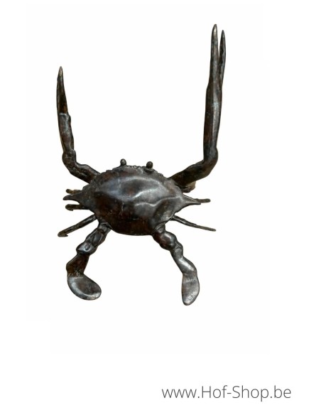 Crabe bleu L - statue en bronze (BS6305C)