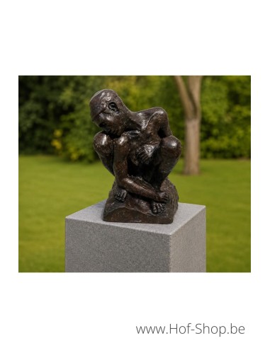 Dame moderne avec base 'Rodin' - statue en bronze (B55952M)