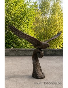 Arend op golf - bronzen beeld (B1574)