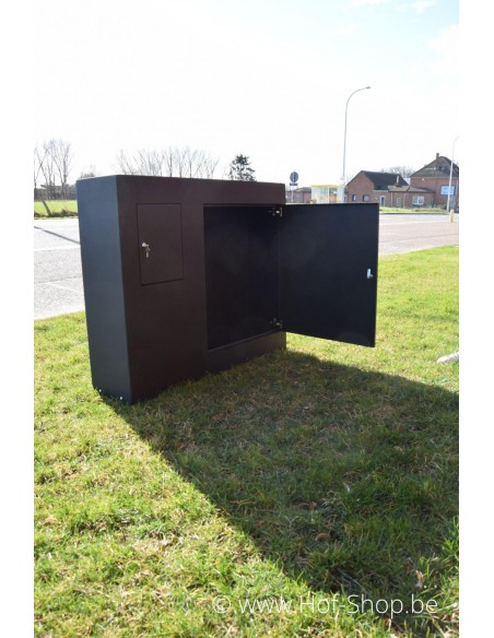 Morru voor brieven én pakjes - zwarte pakketbrievenbus (brievenbusmuur)