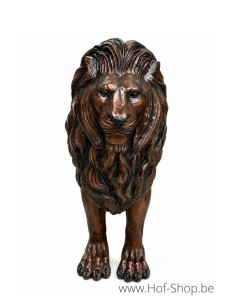 Lion Assis - statue en bronze (B47502)