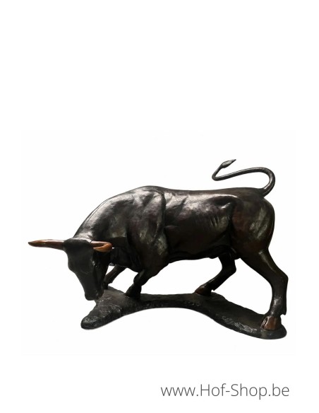 Grand taureau - statue en bronze (B47557)